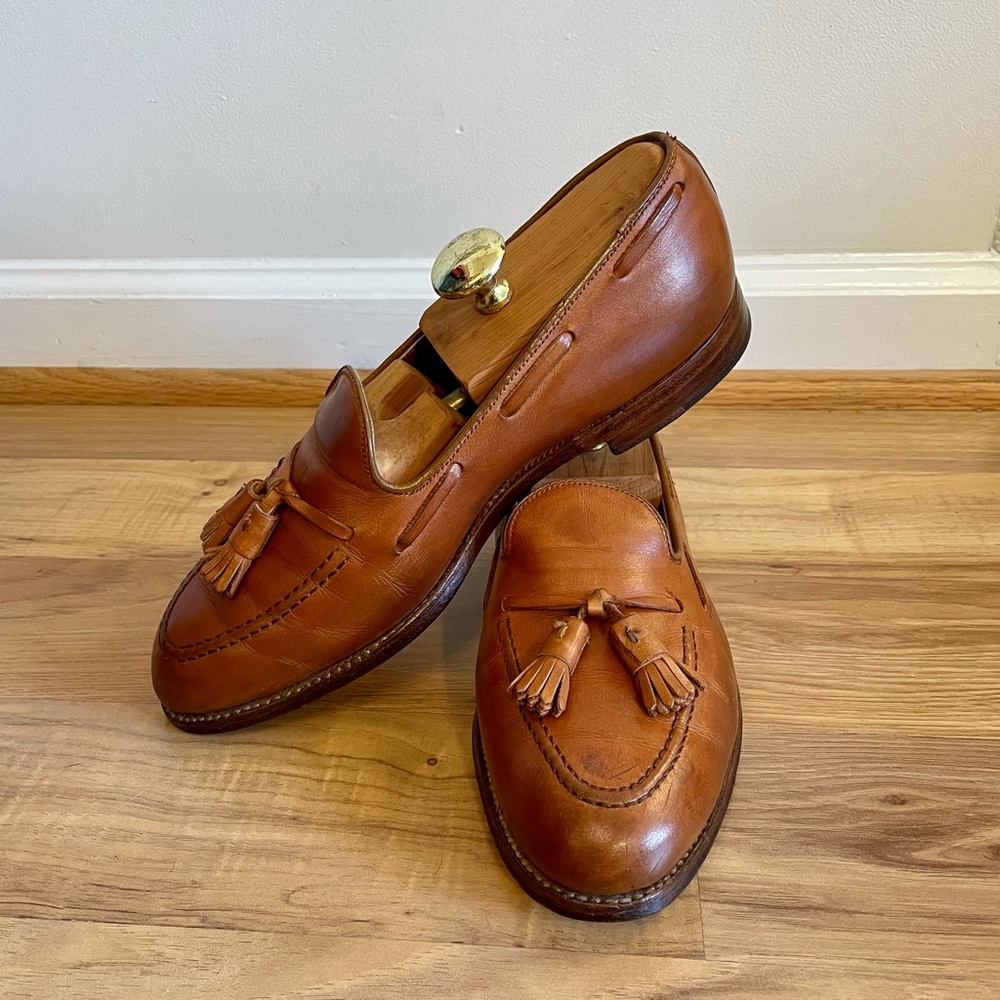 Alden New England Walnut Leather Dress Shoes Loafers Men’s 8 B/D